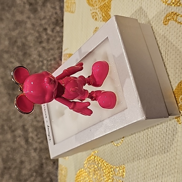 NIB Baublebar Disney X Mickey Mouse Bag Purse Key Charm Barbie Hot Pink - Picture 1 of 5